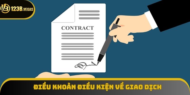 Các vấn đề về giao dịch có trong điều khoản điều kiện