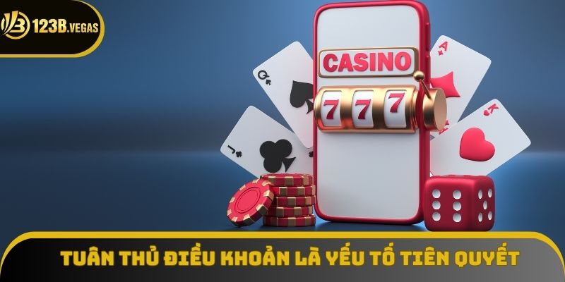 Tuân thủ nghiêm túc các điều khoản mà 123B đặt ra