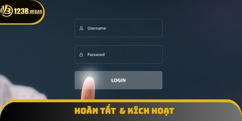 Người dùng nhanh tay hoàn toàn quy trình để kích hoạt tài khoản