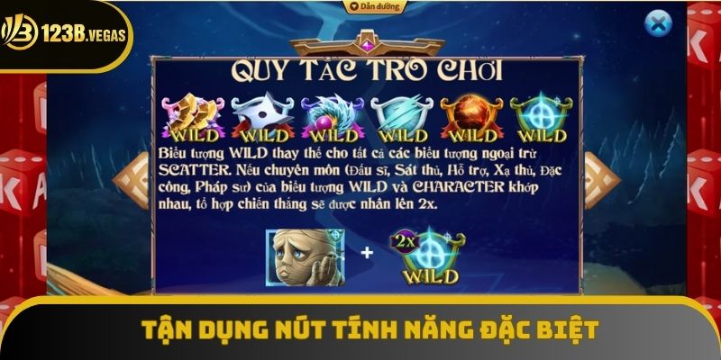 Tận dụng các nút trang bị đặc biệt